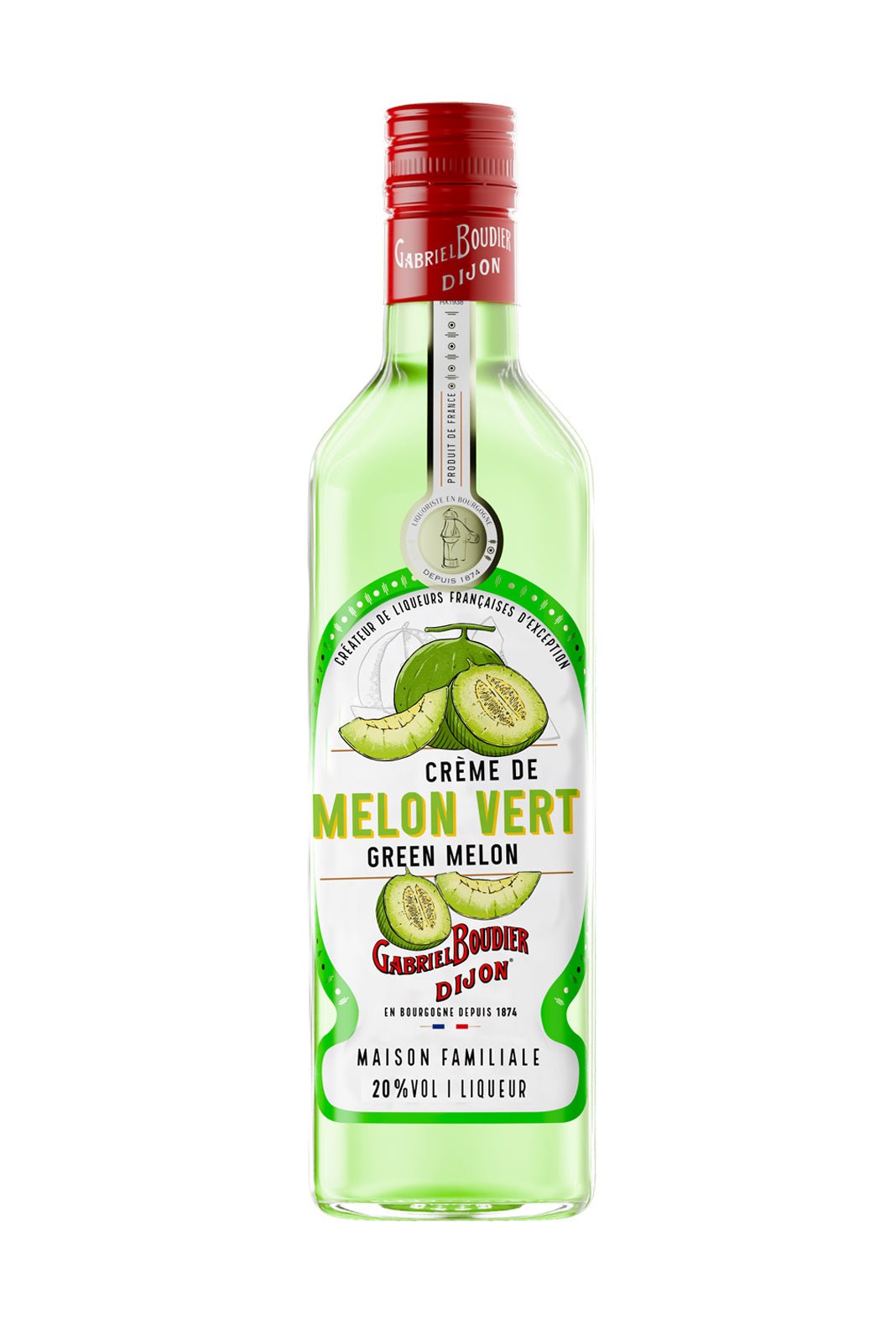 Gabriel Boudier Creme De Melon Vert (Green Melon) Liqueur 20% 700ml - Liqueurs - Liquor Wine Cave