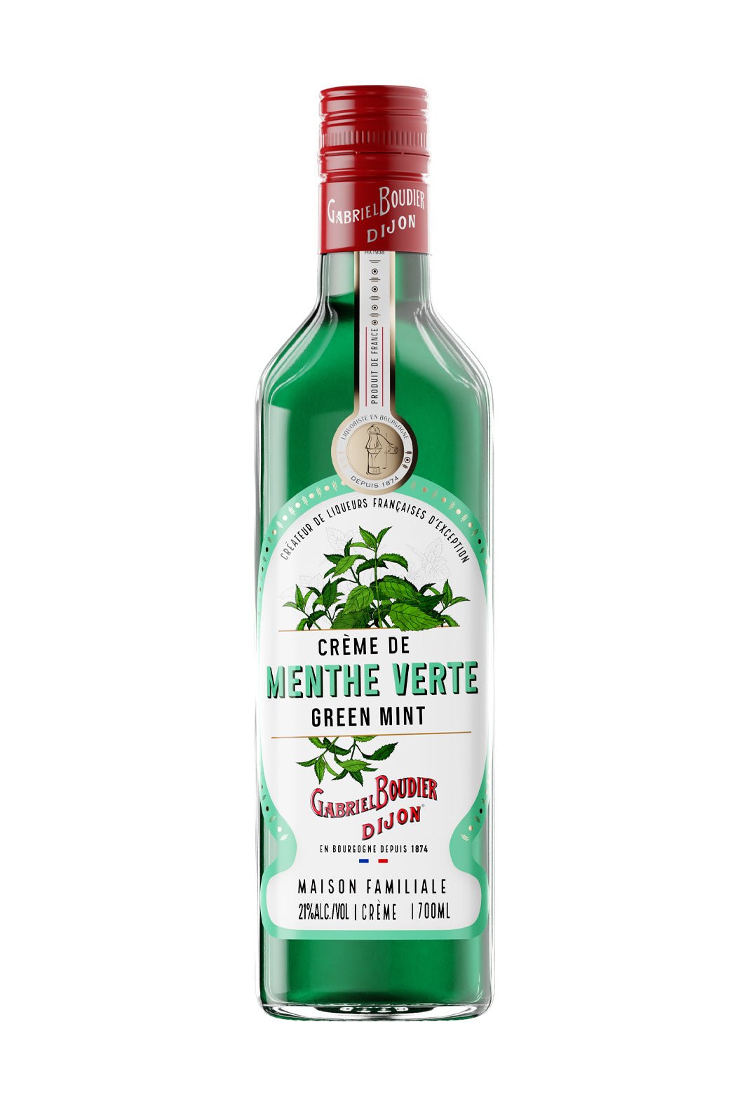 Gabriel Boudier Creme De Menthe Verte (Green Mint) Liqueur 21% - Liqueurs - Liquor Wine Cave