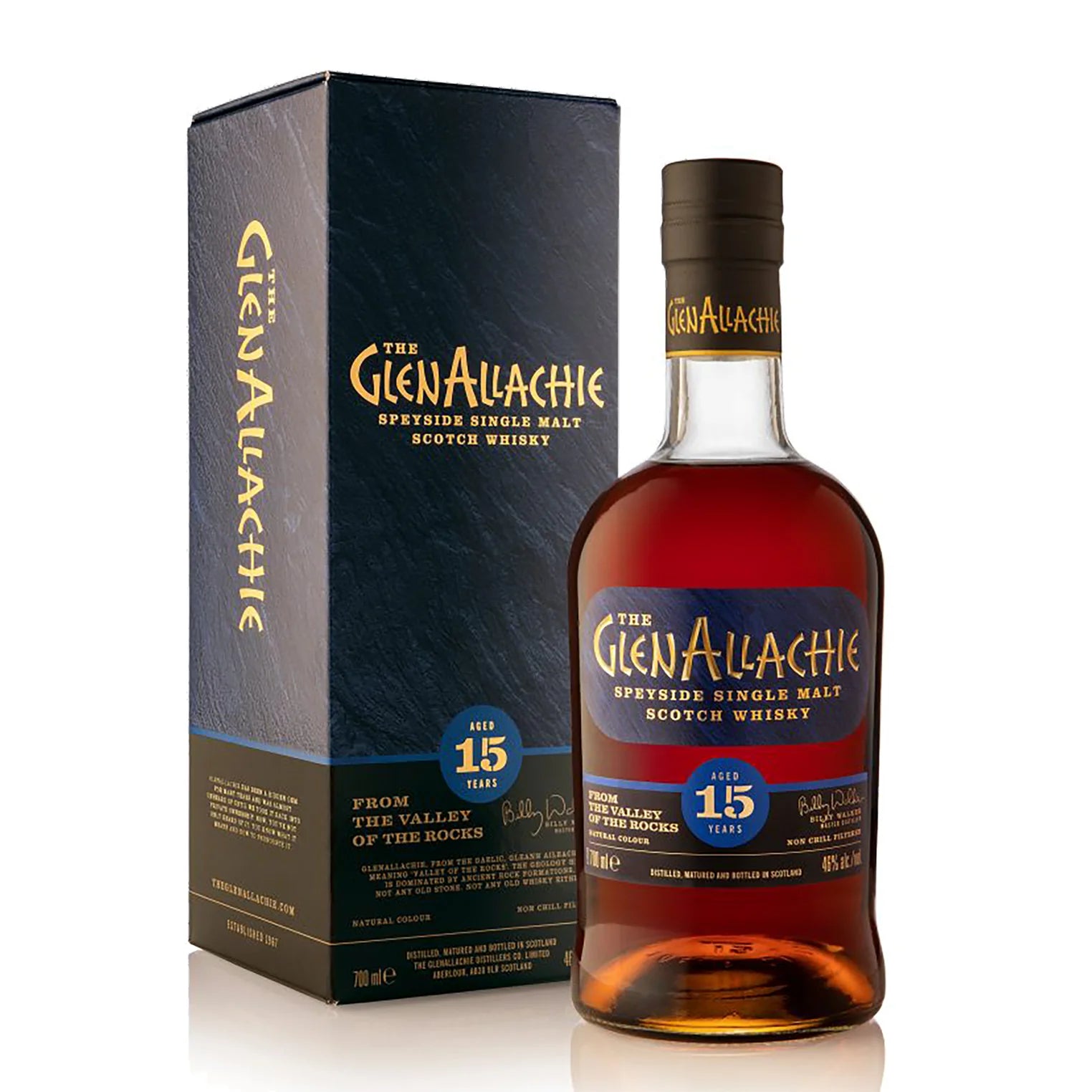 GlenAllachie 15YR Whisky bottle