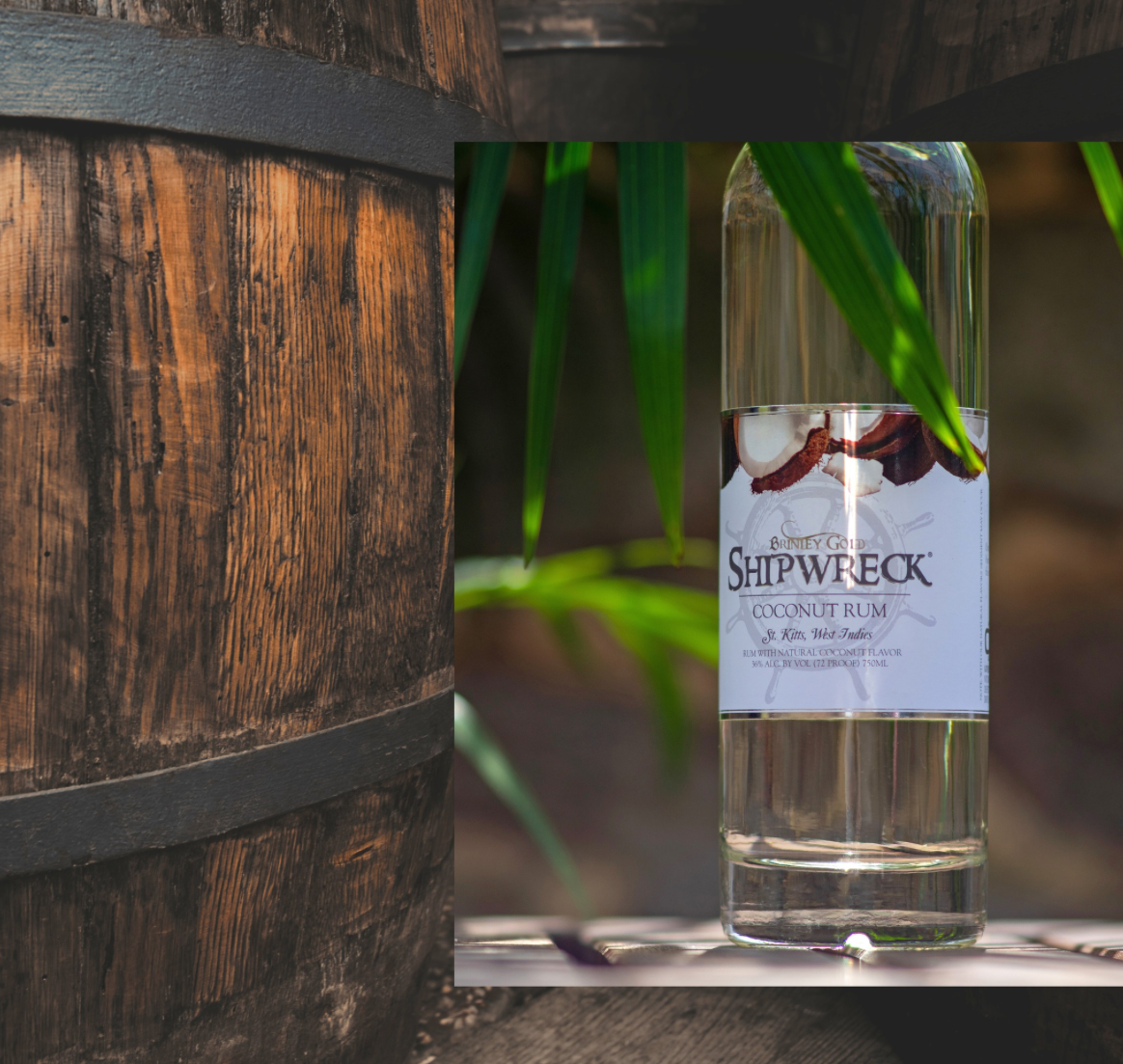 Rum Collection at Liquor Wine Cave. Including Shipwreck Vanilla Rum