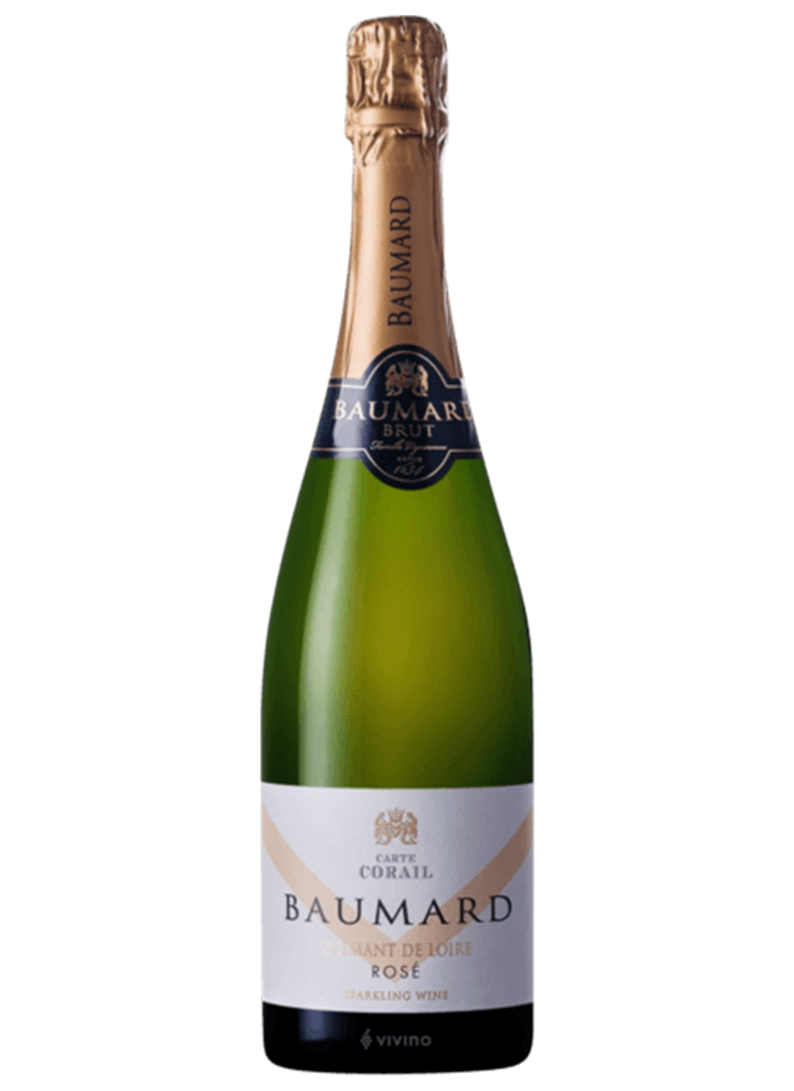 Baumard Carte Corail Sparkling NV bottle, France