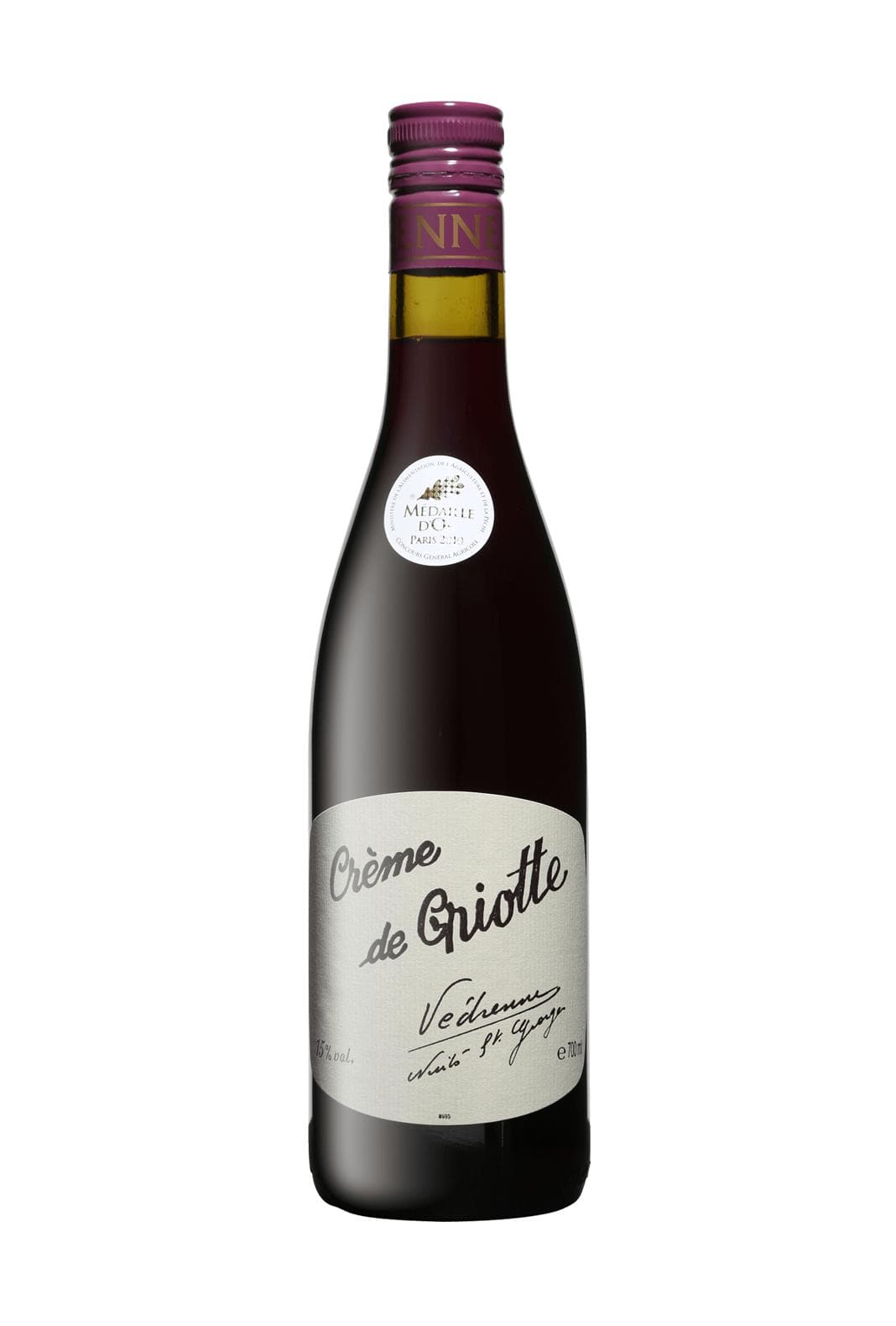 Vedrenne Liqueur Creme de Griotte (Morello Cherry) 15% 700ml