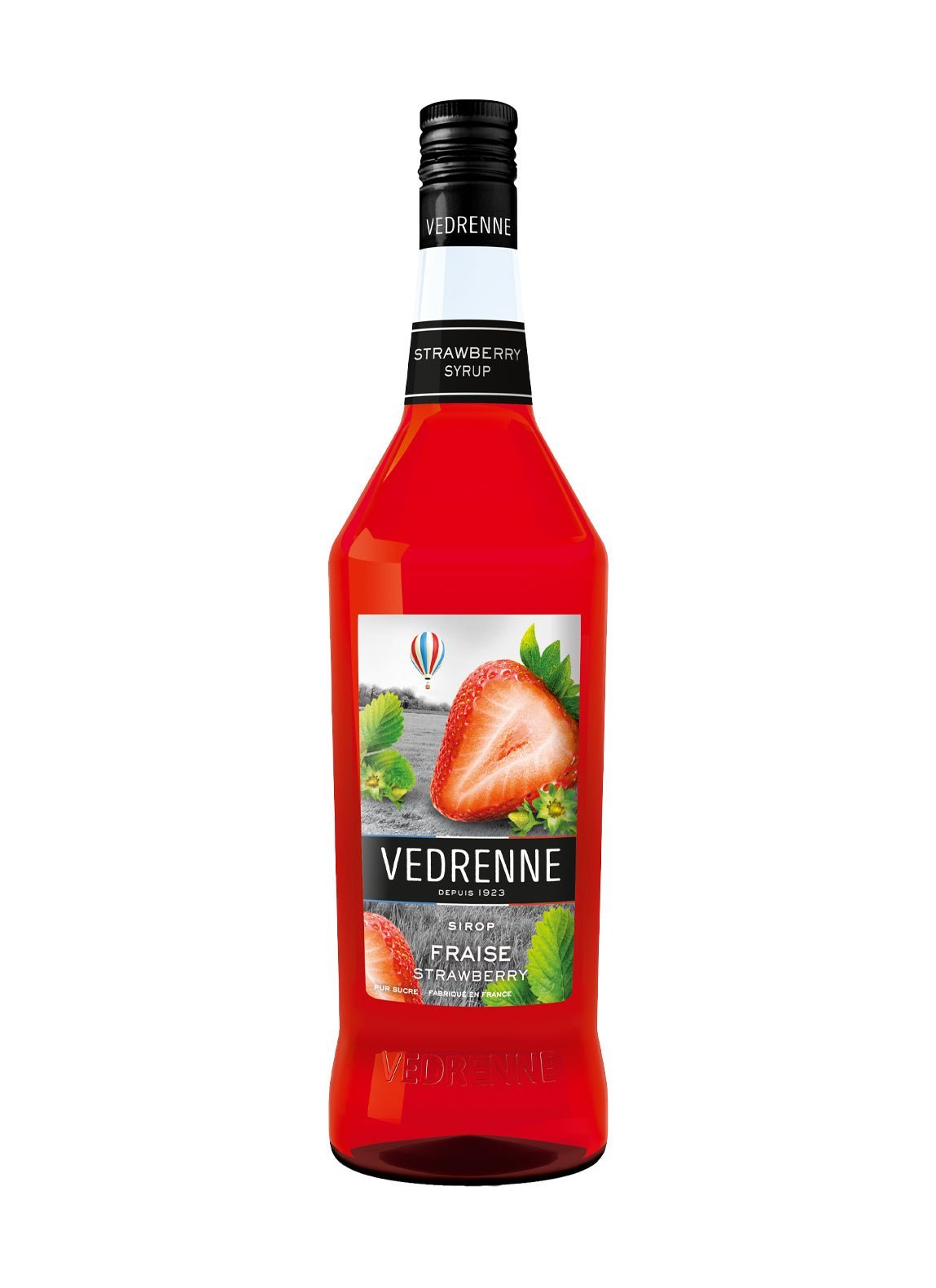 Vedrenne Strawberry Syrup 0% 1000ml - Cordial - Liquor Wine Cave