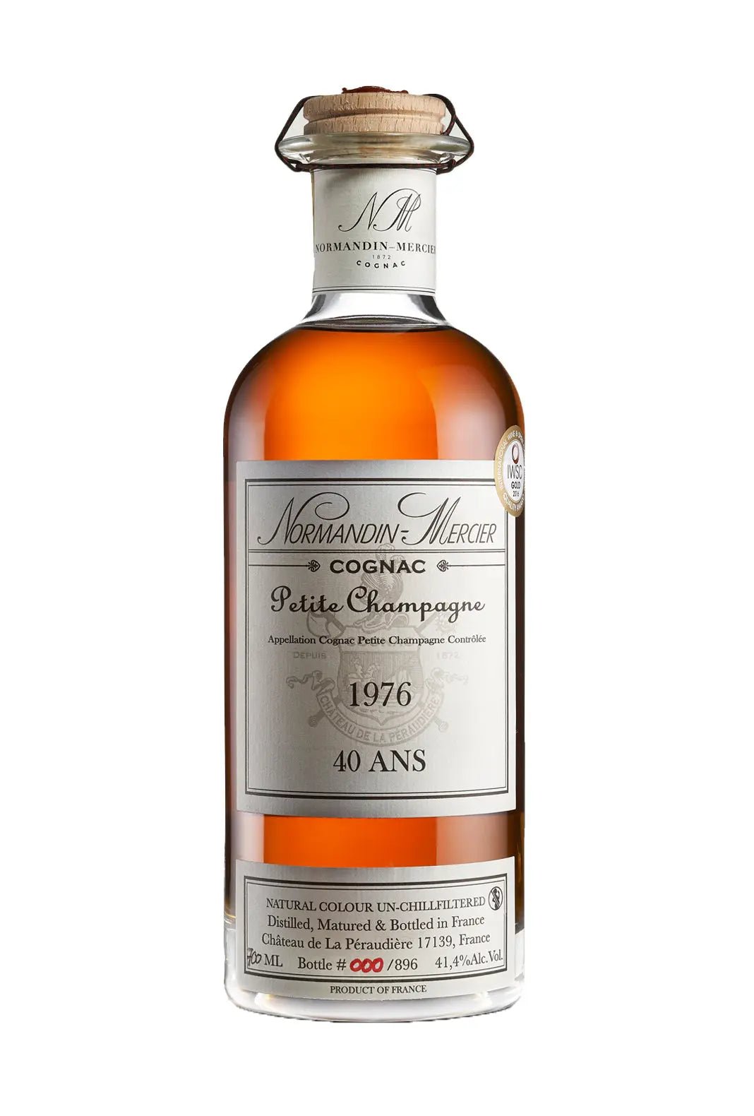 Normandin-Mercier Cognac 1976 Petite Champagne Limited Batch #896 41.4% 700ml - Cognac > Petite Champagne - Liquor Wine Cave