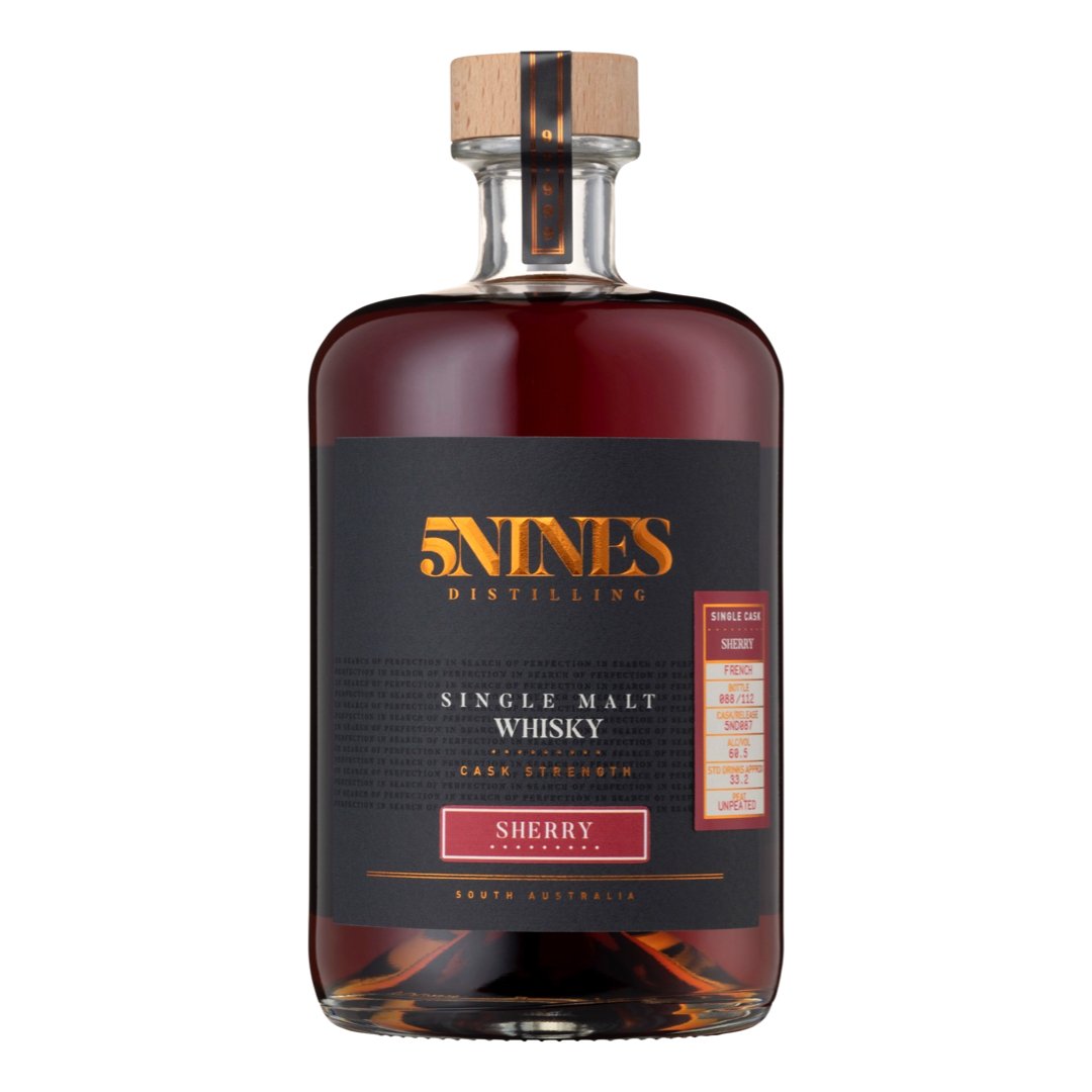 5Nines Distilling - Single Malt Whisky - Single Cask - PX Sherry Cask Strength 5ND088 59.6% 700ML - Whisky - Liquor Wine Cave