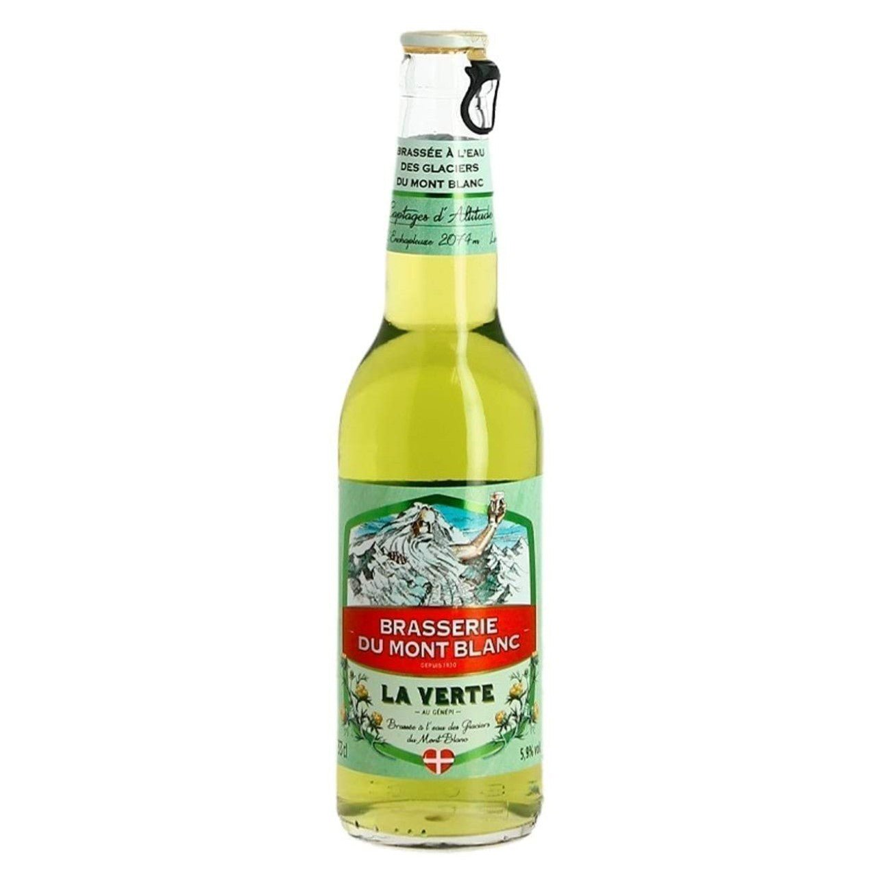 Brasserie du Mont Blanc 'La Verte' Beer with Genepi (Absyntium Glacii) 5.9% 330ml - Beer - Liquor Wine Cave