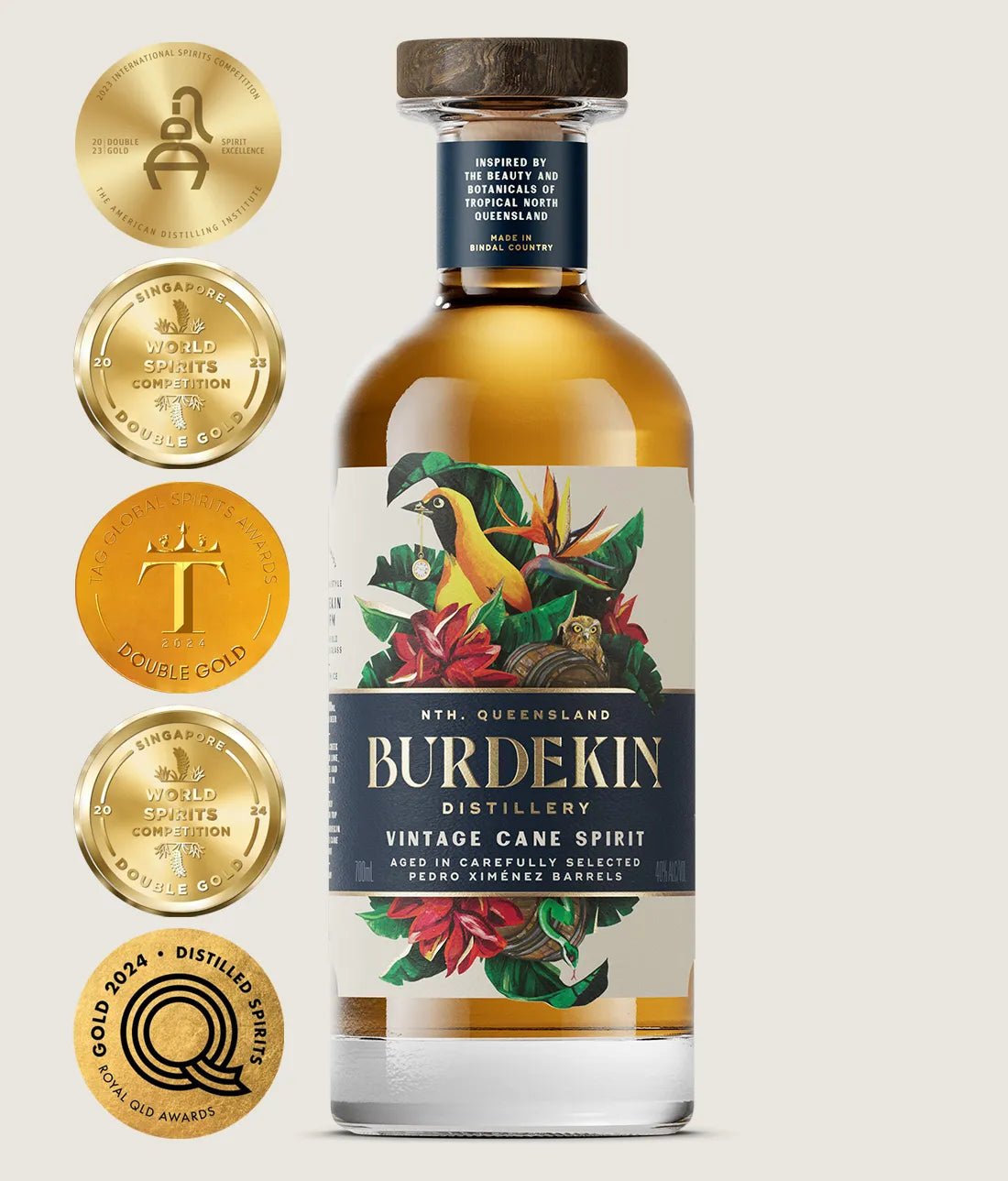 Burdekin Vintage Cane Spirit 40% 700ml - rum - Liquor Wine Cave