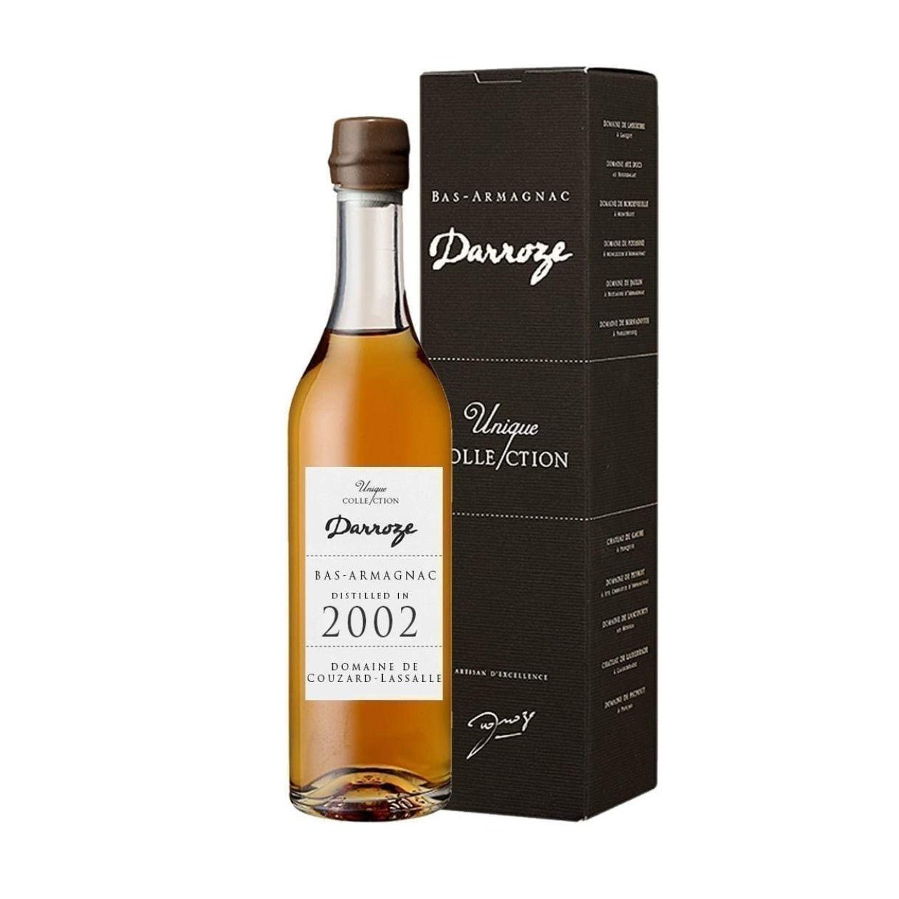 Darroze 2002 Couzard-Lassalle Grand Bas Armagnac 50% 200ml - armagnac - Liquor Wine Cave