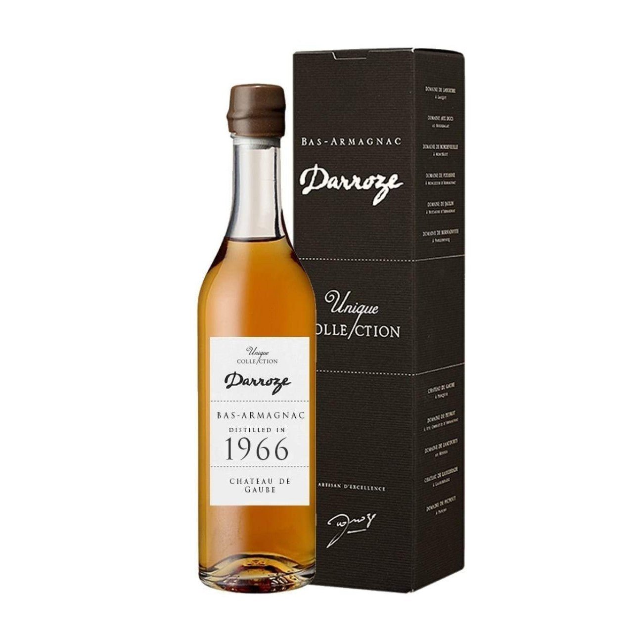 Darroze Grand Bas-Armaganac 1966 Gaube 43.5% 200ml - armagnac - Liquor Wine Cave