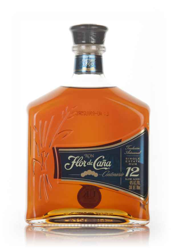 Flor de Cana 12YR Rum bottle