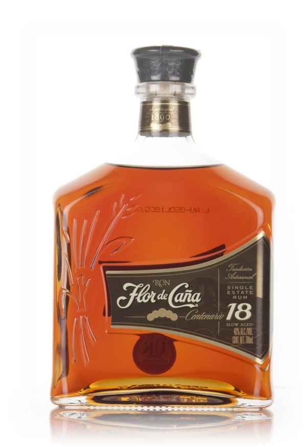 Flor de Cana 18YR Rum bottle