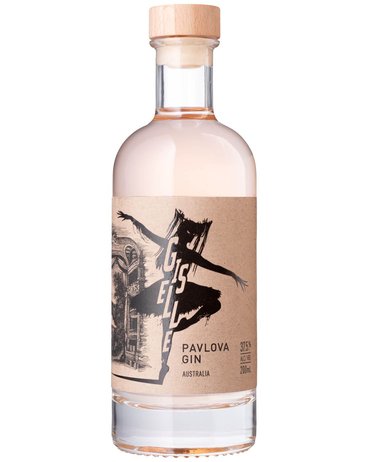 Giselle Pavlova Gin 37.5% 200ml bottle, Nosferatu, Australia