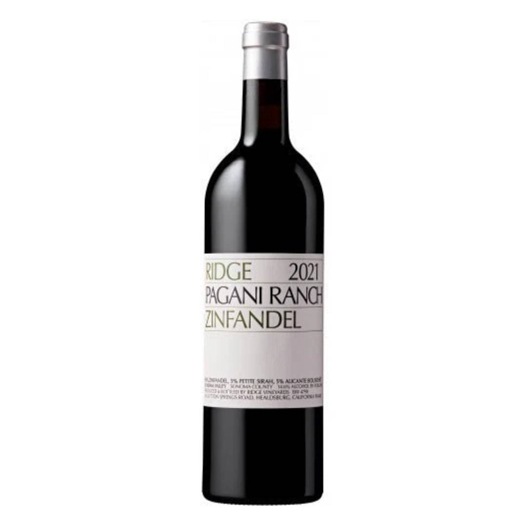 Ridge Pagani Ranch Zinfandel 2021 Case of 6 - America red wine - Liquor Wine Cave