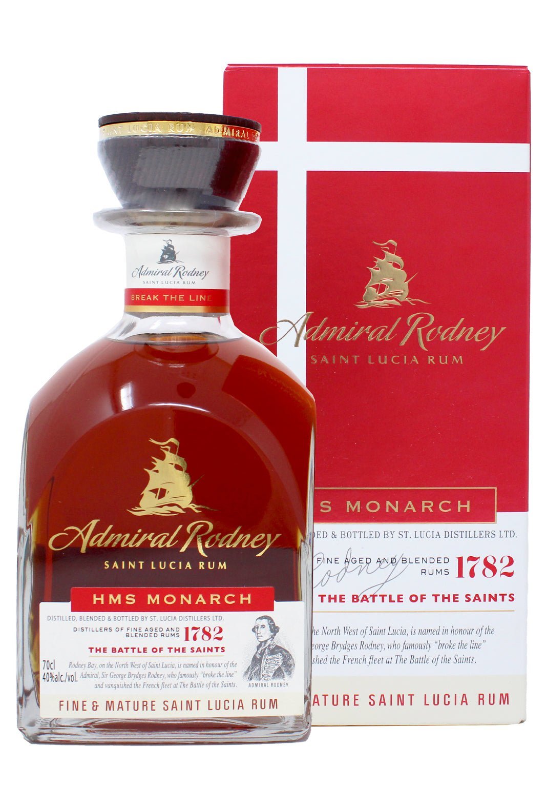 Admiral Rodney Monarch Rum 40% 700ml - Rum - Liquor Wine Cave