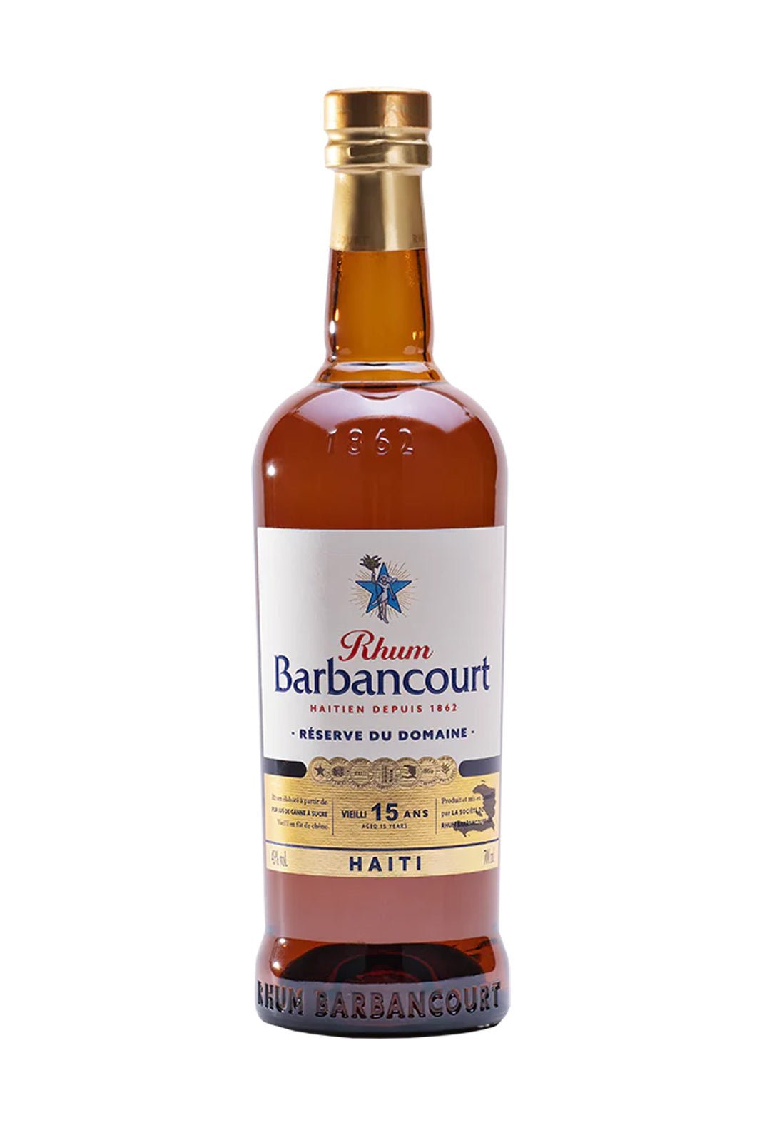 Barbancourt Extra old Rum 15 years 43% 750ml - Rum - Liquor Wine Cave