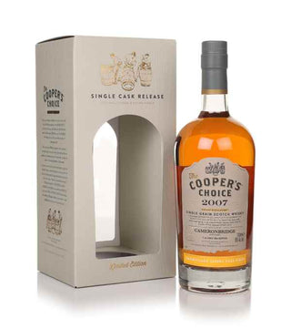 Cooper's Choice Cameronbridge 15 Year Old 2007 Amontillado Finish Single Grain Scotch Whisky 700mL