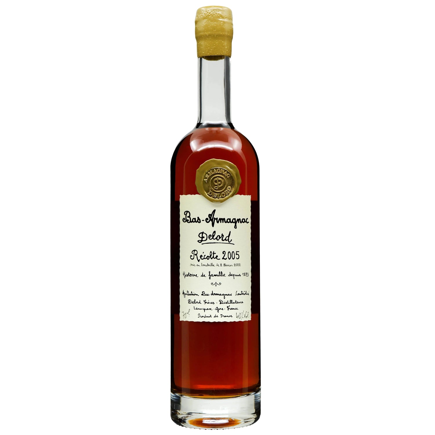 Delord 2005 Bas Armagnac 40% 700ml - Liqueurs - Liquor Wine Cave