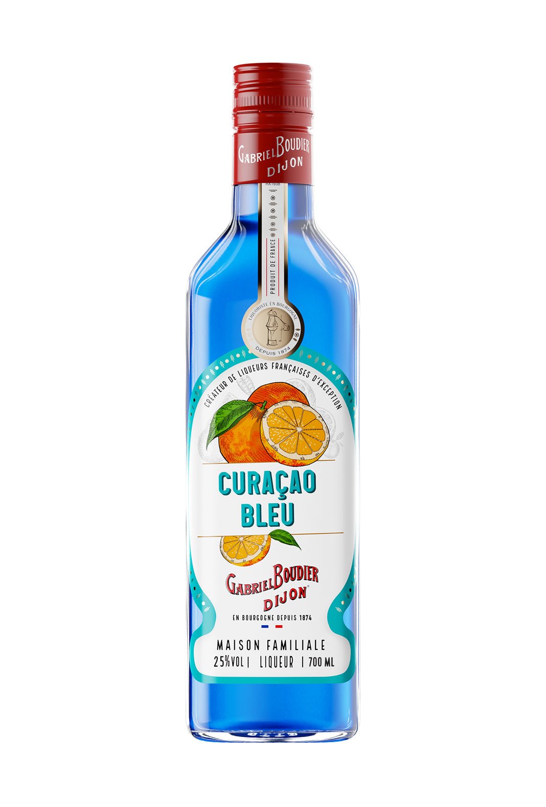 Gabriel Boudier Curacao Bleu (Blue Curacao) Liqueur 25% 700ml