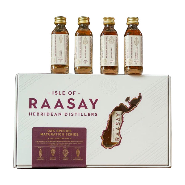 Isle of Raasay Distillery "Oak Species Maturation" Tasting Pack 4 x 50ml - Scotch Whisky - Liquor Wine Cave