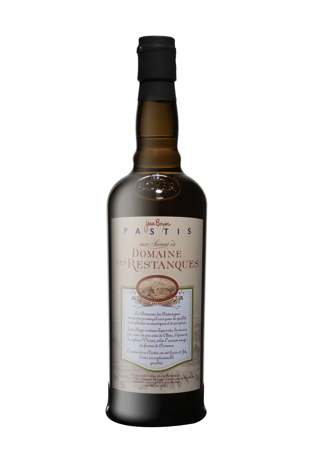 Jean Boyer Pastis Restanques 45% 700ml | Alcoholic Beverages | Shop online at Spirits of France