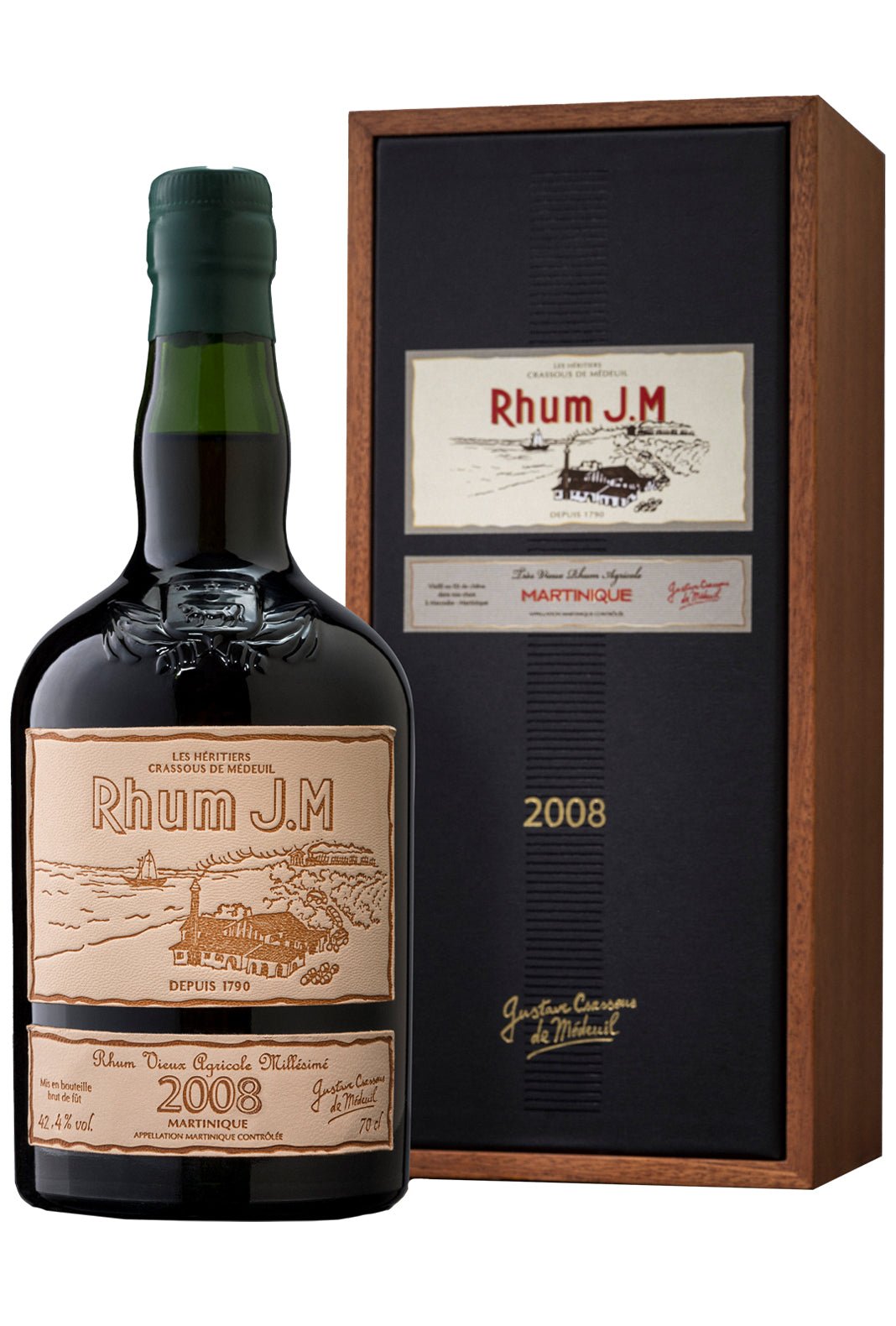 J.M Rhum Agricole 2008 42.4% 700ml - Rum - Liquor Wine Cave
