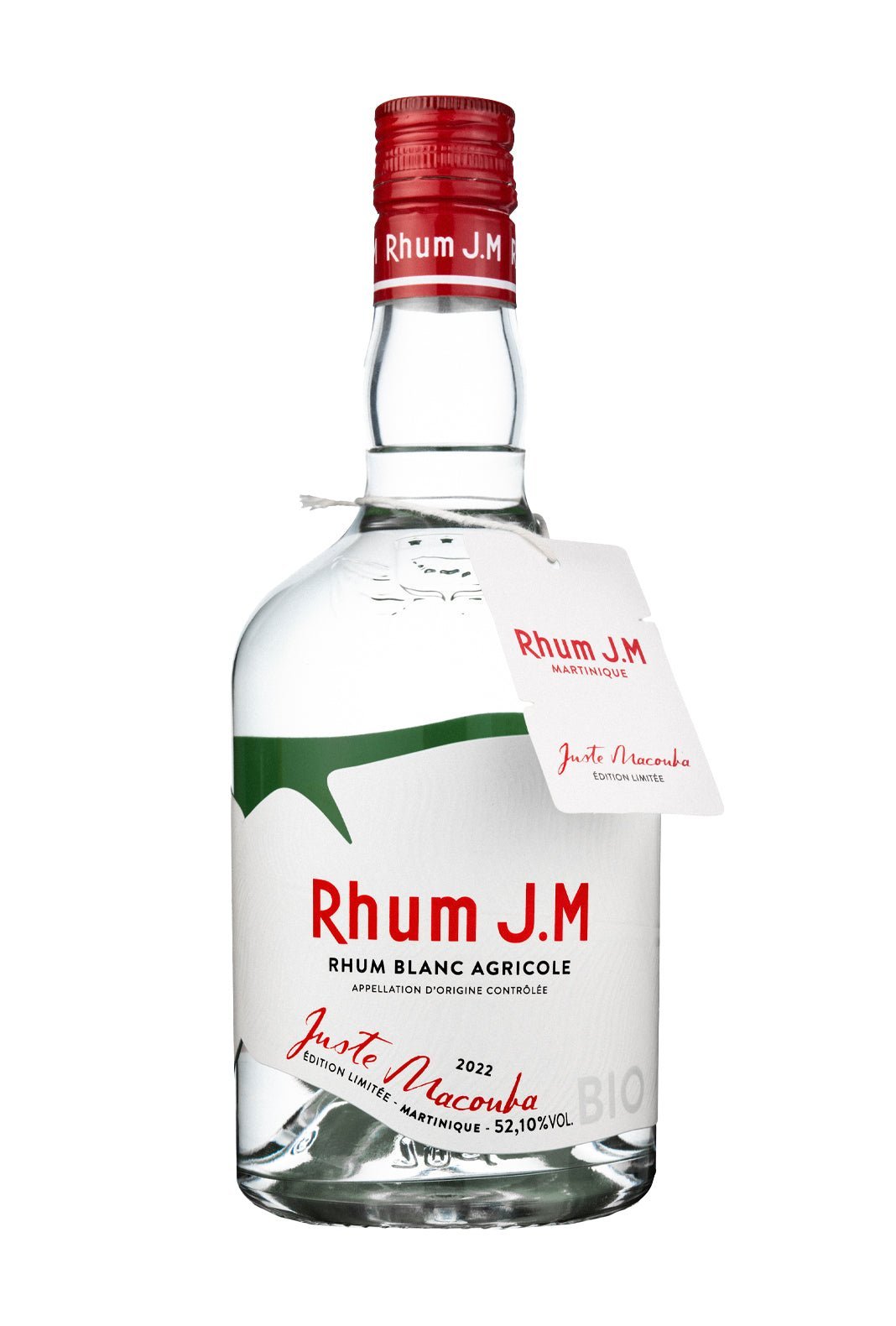 JM Rhum Juste Bio Macouba White 52.1% 700ml - Rum - Liquor Wine Cave