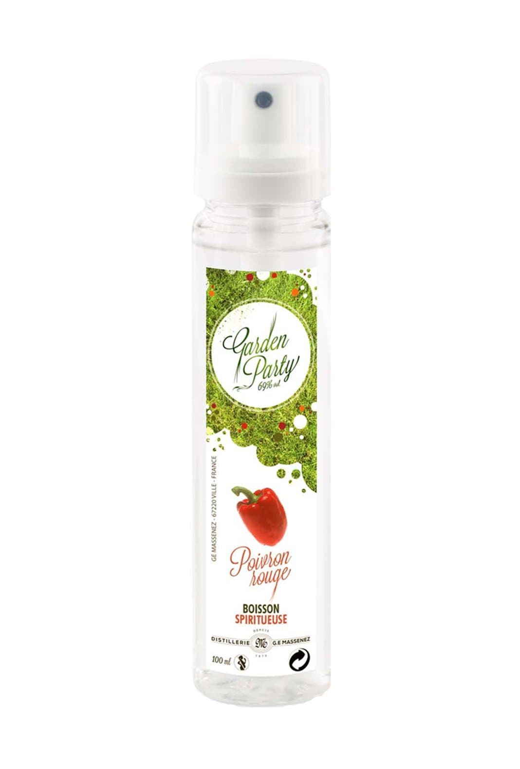 Massenez 'Garden Party' Poivron Rouge (Red Capsicum) Spray 69% 100ml | Liqueurs | Shop online at Spirits of France