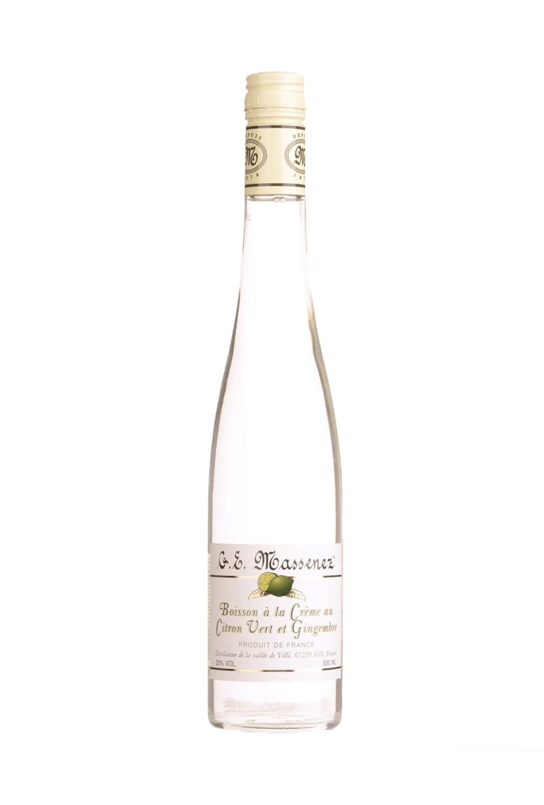 Massenez Liqueur Creme de Citron Vert et Gingembre (Lime & Ginger) 20% 500ml | Liqueurs | Shop online at Spirits of France