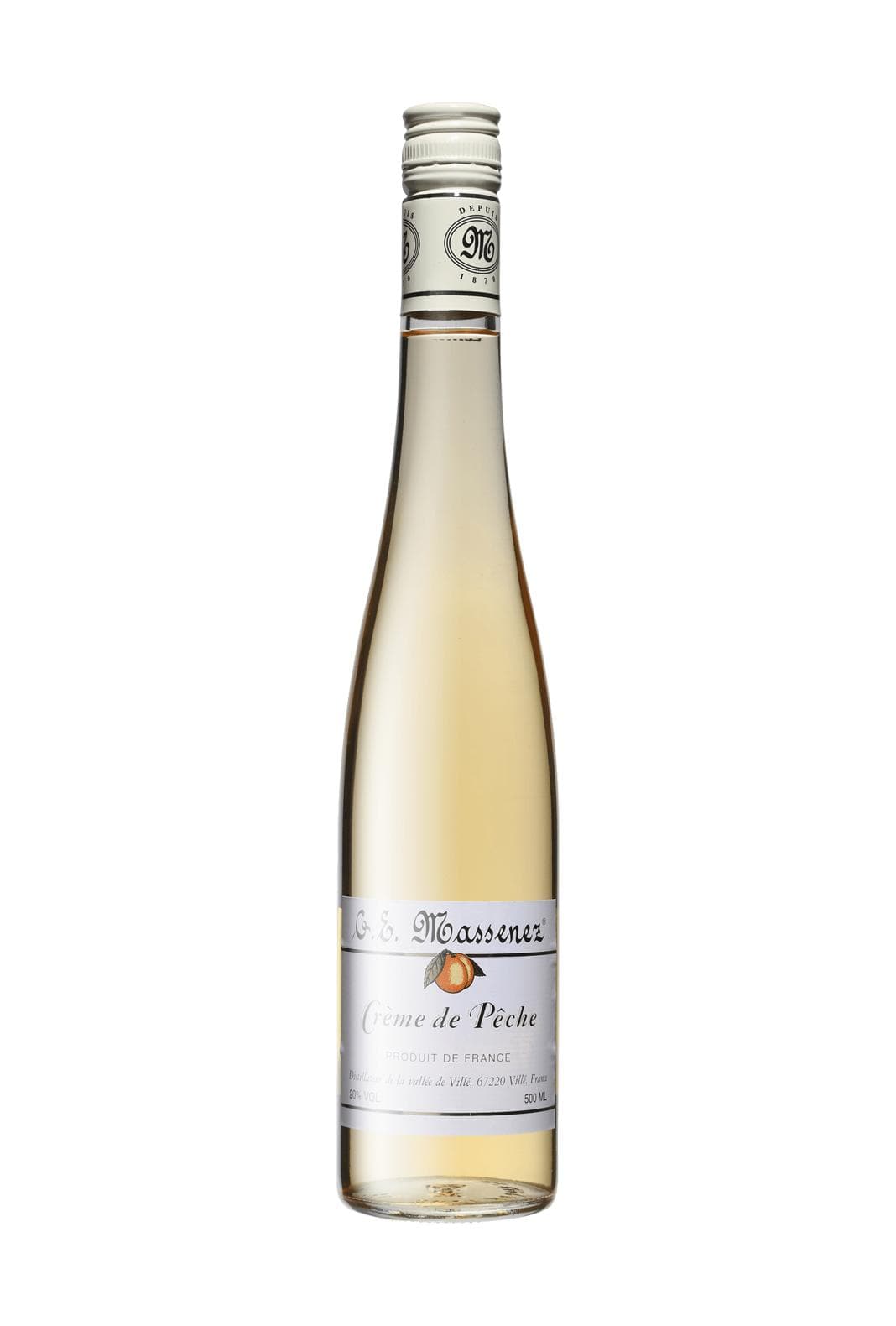 Massenez Liqueur Creme de Peche (Peach) 20% 500ml | Liqueurs | Shop online at Spirits of France