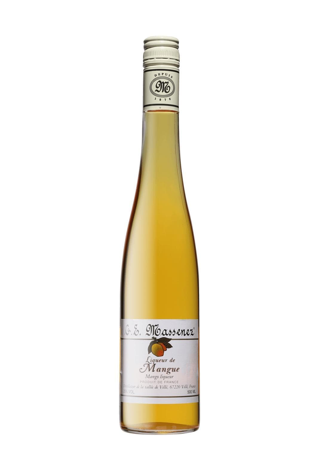 Massenez Liqueur de Mangue (Mango) 25% 500ml | Liqueurs | Shop online at Spirits of France