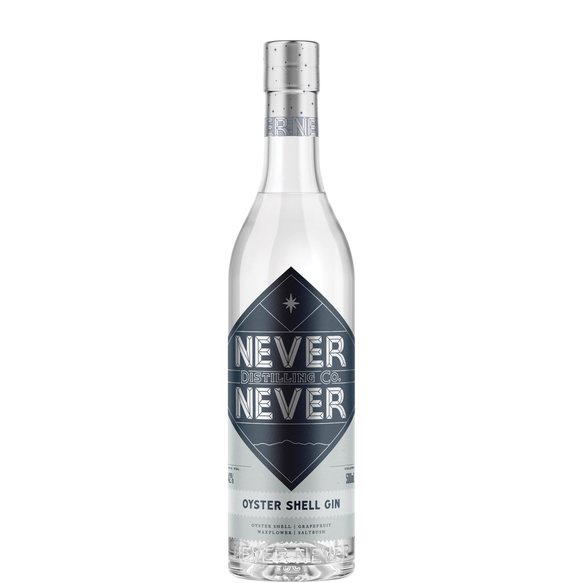 Never Never Dark Series Oyster Shell Gin 500ml bottle, Australia