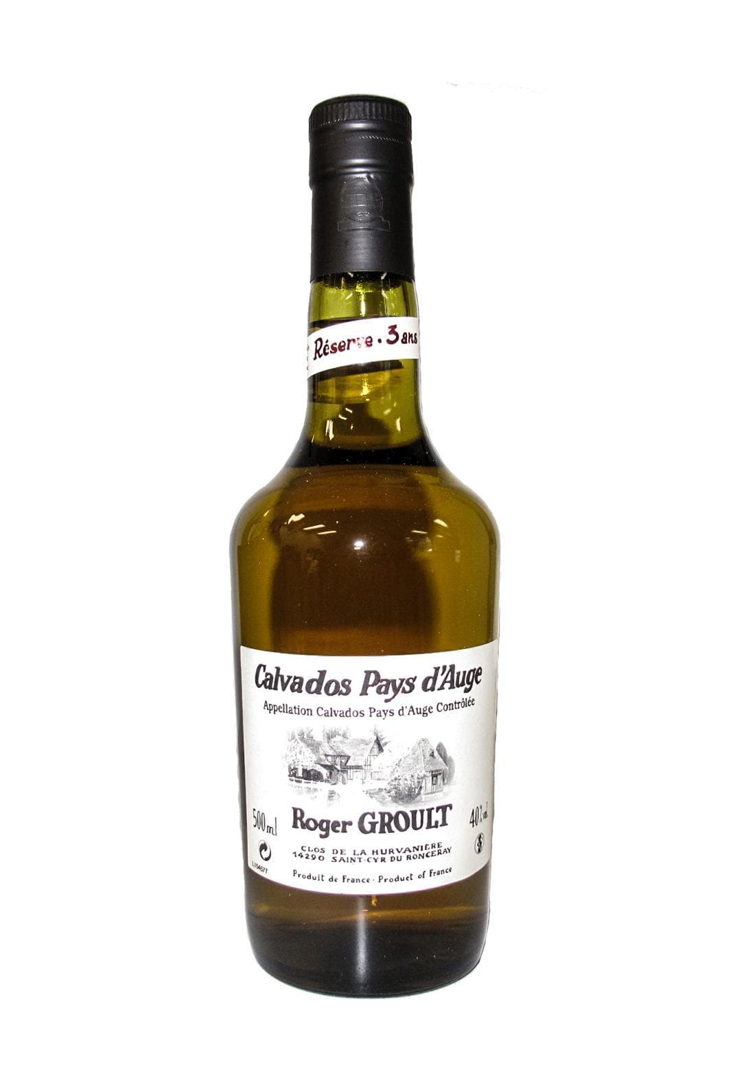 Roger Groult Calvados Pays D'Auge 3 years 40% 500ml
