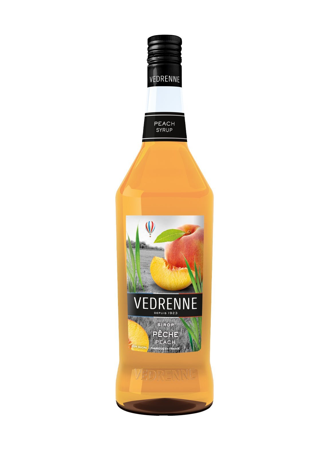 Vedrenne Peach Syrup 0% 1000ml - Cordial - Liquor Wine Cave
