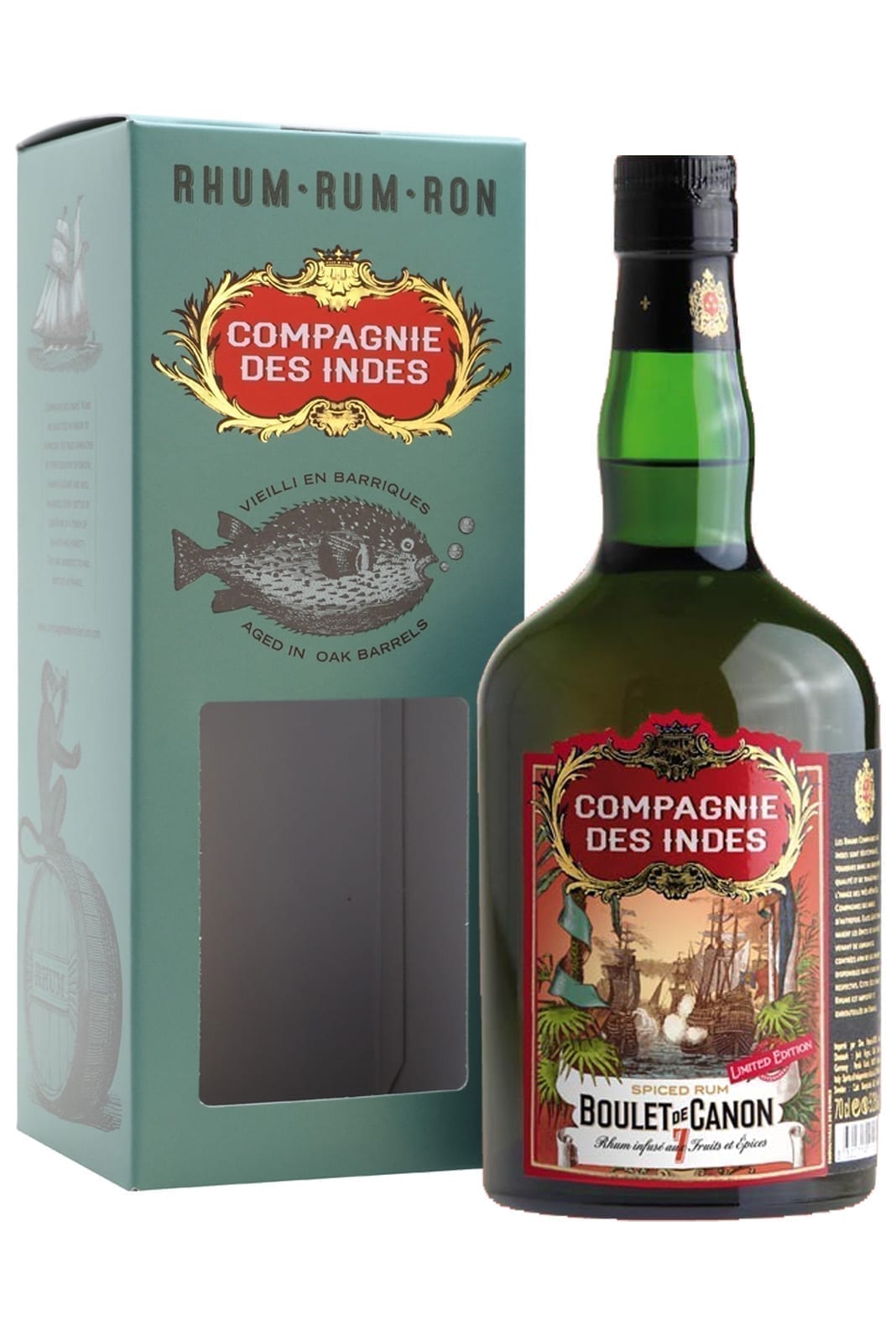 Compagnie des Indes Ron Especiado Boulet de Canon No.7 46% 700ml