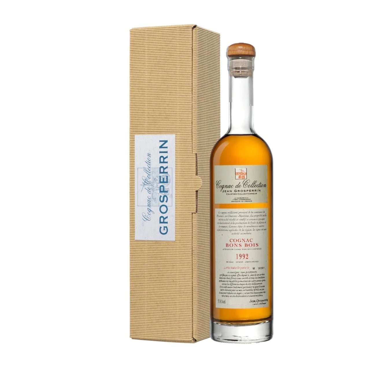 Grosperrin 1992 Bons Bois 51.5% 700ml - Cognac > Bons Bois - Liquor Wine Cave