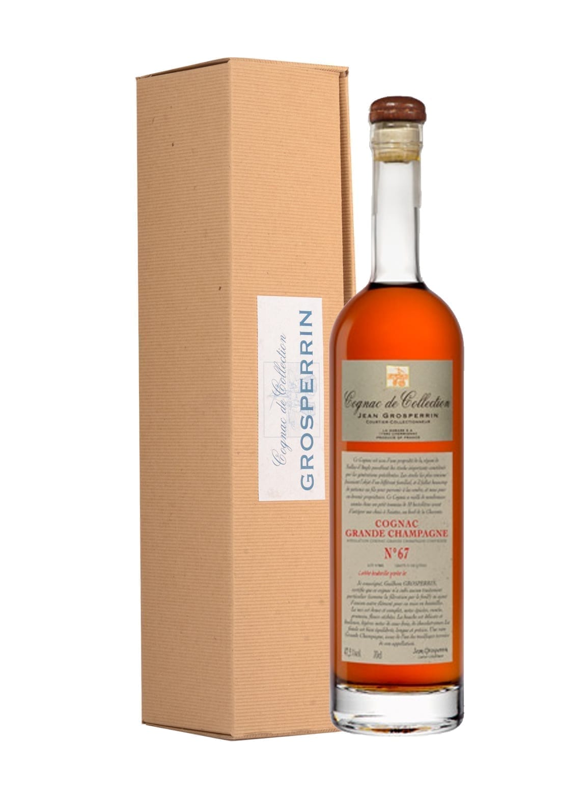 Grosperrin 'Cognac De Collection' No.67 (1967) Fins Bois, concentración en barrica 47,5% 700 ml