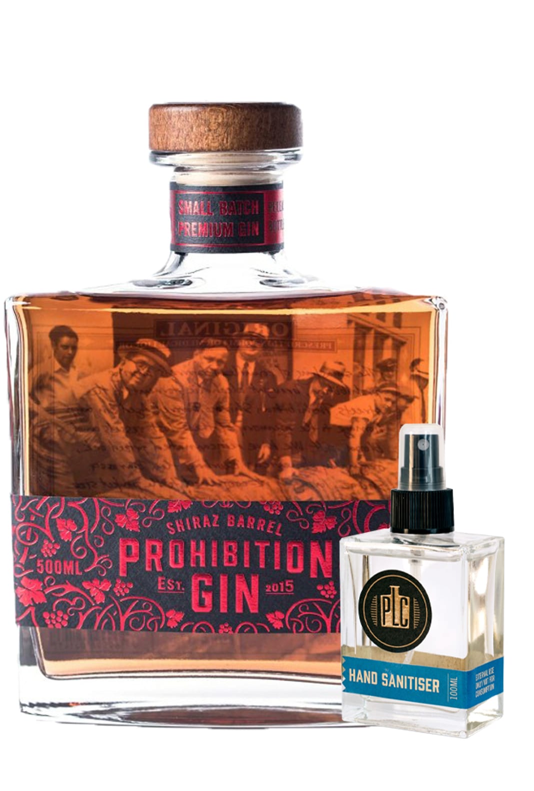 Gin Shiraz vieilli en fût Prohibition 60% 500ml