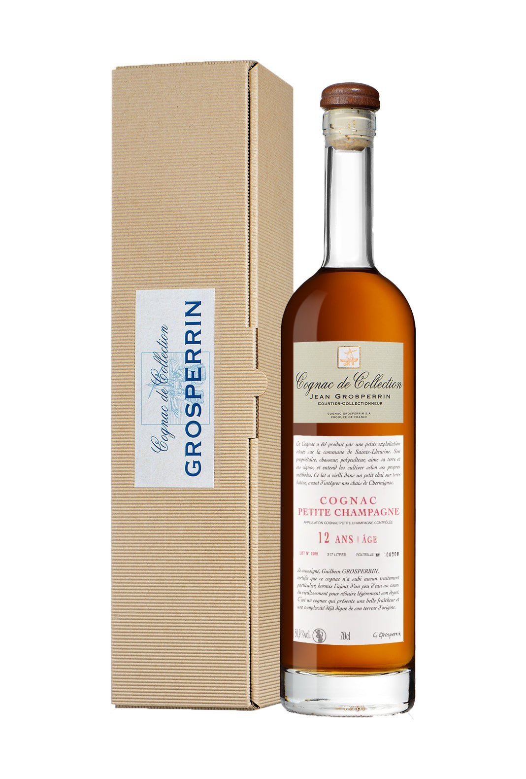 Grosperrin 12 year Cognac Petite Champagne 50.9% 700ml - Calvados - Liquor Wine Cave