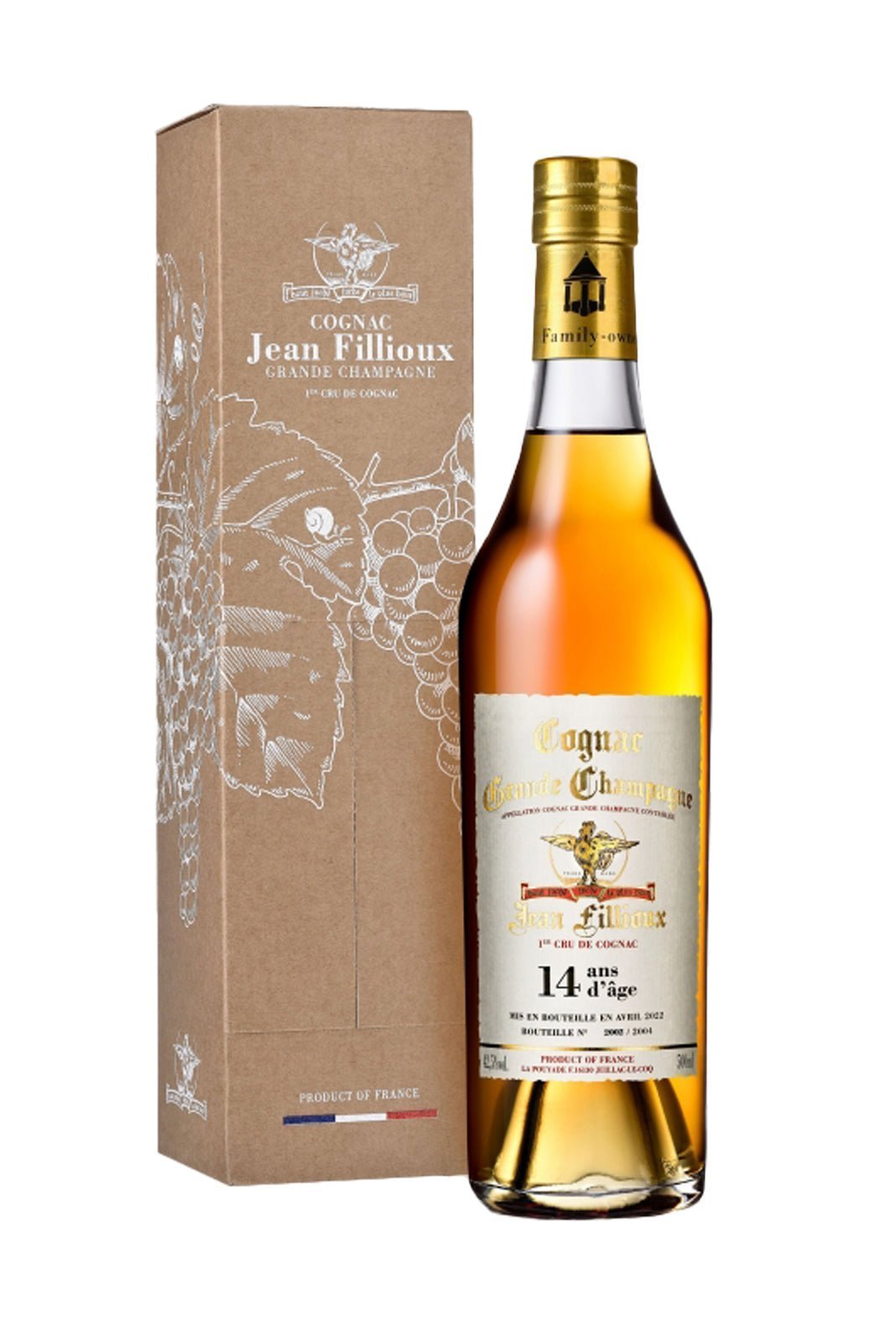 Jean Fillioux Grande Champagne Cognac 14 years 42.5% 500ml - Cognac - Liquor Wine Cave