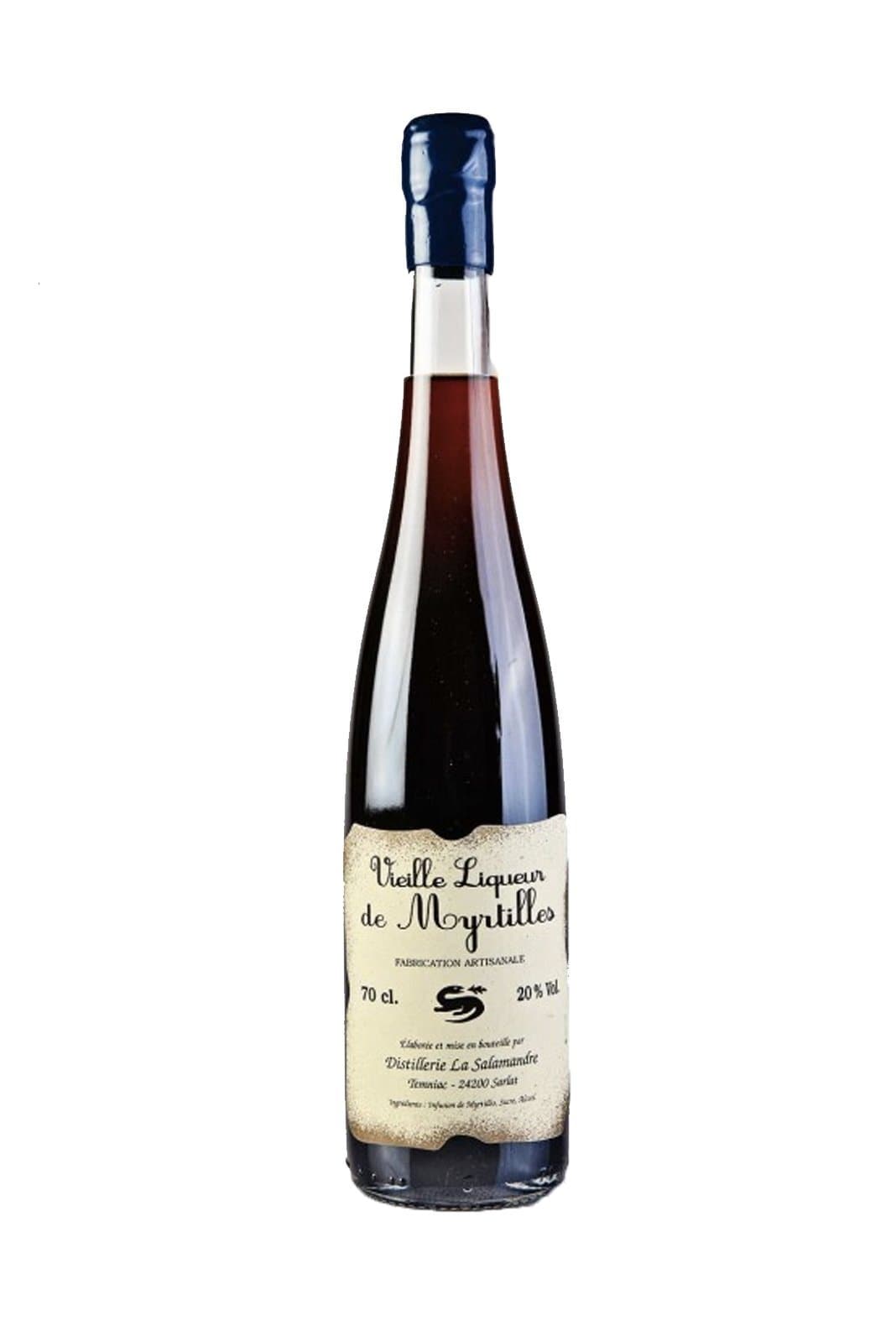 Salamandre Vieille Liqueur Myrtille (Blueberry) 20% 700ml bottle, Distillerie La Salamandre, France